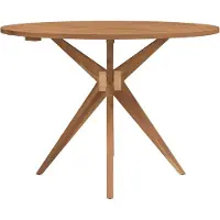 vidaXL Tuintafel rond Ø110x75 cm massief acaciahout