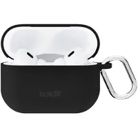 Holdit Solid Silicone Case voor de Apple AirPods Pro / Pro 2 - Zwart