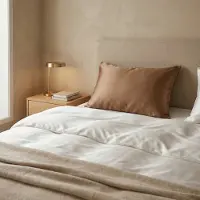 Silk Heaven Zijden Kussensloop Amber Silk - 22MM - - 45x65cm (voor o.a. traagschuim kussens 60x40cm) / Hotelsluiting