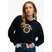 Superdry Sweatshirt blauw / navy / wit