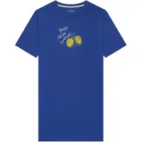 Schiesser Slaapshirt 'Casual Fashion' blauw / geel