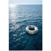 PosterMonkey Poster 80x120 cm - Oceaan - Zwemband - Horizon - Posters - Kamer decoratie - Wanddecoratie woonkamer - Muurdecoratie slaapkamer