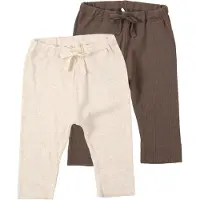 Name it Broek 'NBNKAB' donkerbruin / wolwit
