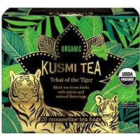 Kusmi Tea Biologische zwarte thee Tchaï of the Tiger – 20 mousseline theezakjes