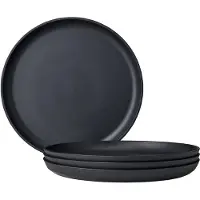 Mepal ontbijtbord Silueta - 4 stuks - Camping borden - Nordic black