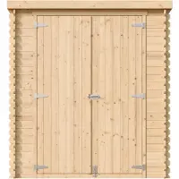 Timbela M309C1+M309G - Houten Tuinhuis - 3,53 m² - 204x204xH206 cm - met vloer