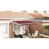vidaXL Luifel automatisch uittrekbaar 300x250 cm bordeauxrood