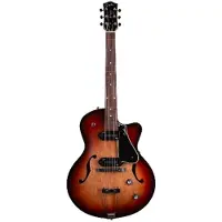 Godin 5th Ave Kingpin II P90 Vintage Burst semi-akoestische gitaar