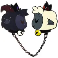 Youtooz Cult of The Lamb Pin Badge Goat & Lamb 5 cm