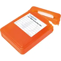 Logilink HDD Beschermingsbox 3.5 inch – Schok- en Waterbestendige Opbergdoos voor Harde Schijf – Oranje (UA0133O)