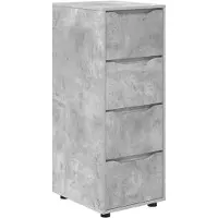 vidaXL Opbergkast 40 x 48 x 105 cm Bewerkt hout Beton Grijs