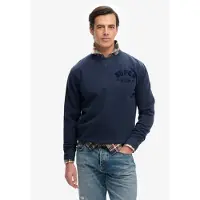 Superdry Vintage Athletic Tonal Crew Sweatshirt Blauw Grootte: L