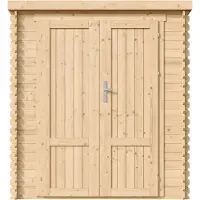 Timbela M309F1+M309G - Houten tuinhuis - 3,53 m² - 204x204xH206 cm - met vloer