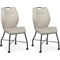 MX Sofa - Eetkamerstoel Nox - Sand (set van 2 stuks)