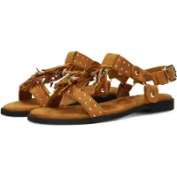 POSH by Poelman Sandalen met riem 'NATALIA ' bruin