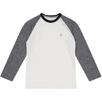 Farah Raglan-baseball-T-shirt voor kinderen (Grijs)