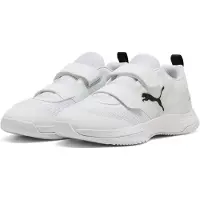 Puma Varion 3 V junior imitatieleren voetbalschoenen - wit/zwart Jongens/Meisjes Imitatieleer - maat 34