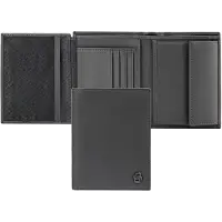 BOSS Portefeuille met muntvak en flap Double B Saffiano