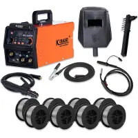 Kibani Lasapparaat MIG-300PRO - Incl. 8 Rollen Lasdraad - IGBT-Inverter-Technologie - Semi-Automatische Omvormer - Lasapparaat Elektrisch - MIG - MMA - TIG