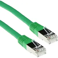 ACT 0,5m Cat6a SSTP, 0,5 meter, Cat6a, S/FTP (S-STP), RJ-45, RJ-45, Groen