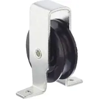 Dulimex DX Staande katrol 40 mm open behuizing verzinkt