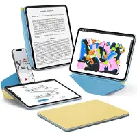 MOFT Hoes Geschikt voor iPad Air 11 (2024/2025/2026) / Air 10.9 (2022/2020) - Dynamic Folio Book Case - Magnetische Beschermhoes met Standaard - 20+ Kijkhoeken - MOVAS Vegan Leer - Sleep/Wake - Geel