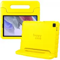 HappyCase Kinder Tablethoes Geschikt voor Samsung Galaxy Tab A7 Lite | Kindvriendelijke Hoes | Beschemhoes | Kinderhoes | met Handvat en Standaard | Geel