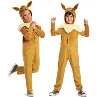 Pokémon POKÉMON, Eevee klassieke jumpsuit met capuchon, Maat L (10-12 jaar)