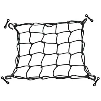 Torribaly Dek Cargo Net met Sjorhaken Heavy Duty Bagage Netting Mesh voor Kayak Storage Truck Bed Vissersboot