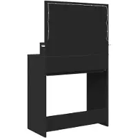 vidaXL Slaapkamer Toilet Tafels Zwart 80 x 39,6 x 135 cm Bewerkt hout