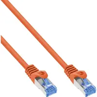 InLine patchkabel, Cat.6A, S/FTP, TPE (LSZH), CCA, oranje, 10 meter