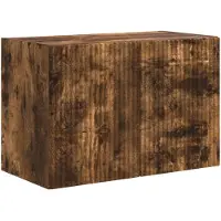 vidaXL TV Wandkast 59,5 x 31 x 40 cm Rook Eiken Bewerkt hout