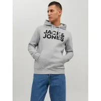 Jack & Jones Sweatshirt lichtgrijs / zwart