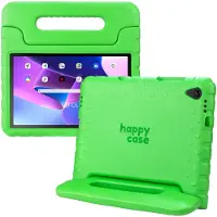 HappyCase Kinder Tablethoes Geschikt voor Lenovo Tab M10 Plus/FHD Plus | Kindvriendelijke Hoes | Beschemhoes | Kinderhoes | met Handvat en Standaard | Groen