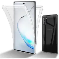 Cadorabo TPU 360 graden hoesje (Galaxy Note 10), Smartphonehoes, Transparant