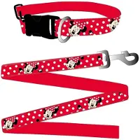Minnie mouse Hondenriem - 2-delig - Maat M - Roze