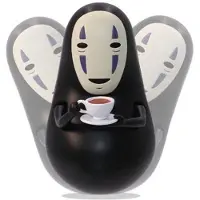 SEMIC ensky - Spirited Away - YR-MC04 Roly Poly Tilting Figure No-Face met Theekopje, Studio Ghibli Merchandise