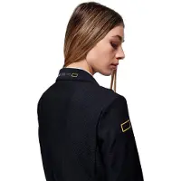 RG Rider´s Gene RG Rider's Gene Jersey en Mesh Zip Wedstrijdjasje Dames Zwart Geel Maat 42