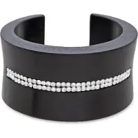 Luxenter Armband van 925 sterling zilver en zwart hout met rhodiumafwerking - Kocon