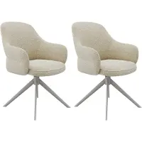Label51 - Eetkamerstoel Bern - Beige - 66x61x91cm - Set van 2