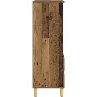 vidaXL Highboard Oud hout 40 x 36 x 110 cm Bewerkt hout