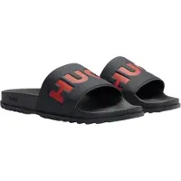 HUGO Heren-slippers met open teen (Zwart)