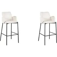 Label51 - Barstoel Joni - Creme - 53x51x107cm - Set van 2