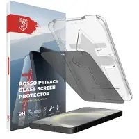 Rosso Privacy Screen Protector Geschikt voor Samsung Galaxy S24 Plus - 9H Gehard Glas - Met Installatietray - Case Friendly Tempered Glass - Anti Spy - Eenvoudige Installatie