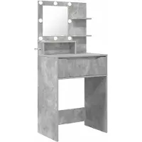 vidaXL Slaapkamer Toilet Tafels Beton Grijs 80 x 39,6 x 135 cm