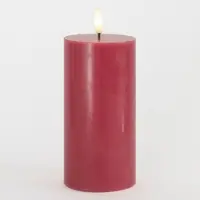 Sirius Home Tulisa LED Kaars Stompkaars - Ø 7,8cm x H 15cm - tulp - bloemen - karamel/beige/bruin