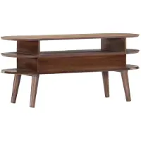 vidaXL Tv-meubel 110x35x50 cm massief acaciahout