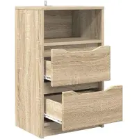 vidaXL Nachtkastje Sonoma Eik 40 x 30 x 467 cm Bewerkt hout
