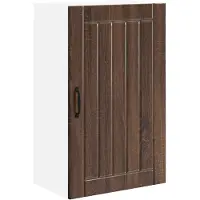 vidaXL Wandkast LUCCA Bruin eiken 50 x 31 x 80 cm Bewerkt hout