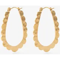 Sissy-Boy Gold plated ovale oorbellen